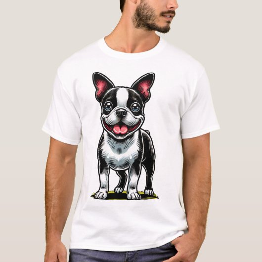 Süßer Bustie-Hund T-Shirt (Vorderseite)