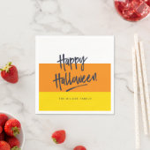 Süßer Candy Corn Frohes Halloween Serviette (Beispiel)