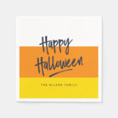 Süßer Candy Corn Frohes Halloween Serviette (Vorderseite)