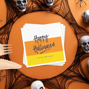 Süßer Candy Corn Frohes Halloween Serviette