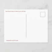 Süßer Capybara Chinesisches Neujahr 2026 Benutzerd Postkarte (Rückseite)