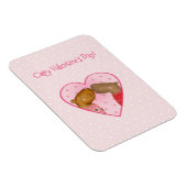 Süßer Capybara Valentinstag Magnet (Rechte Seite)