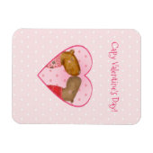 Süßer Capybara Valentinstag Magnet (Horizontal)