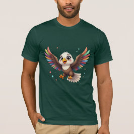 Süßer Cartoon-Adler im Flug – Freundliche Vektor-K T-Shirt