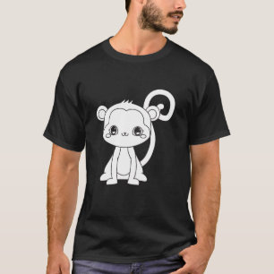 Süßer Cartoon-Affe T-Shirt