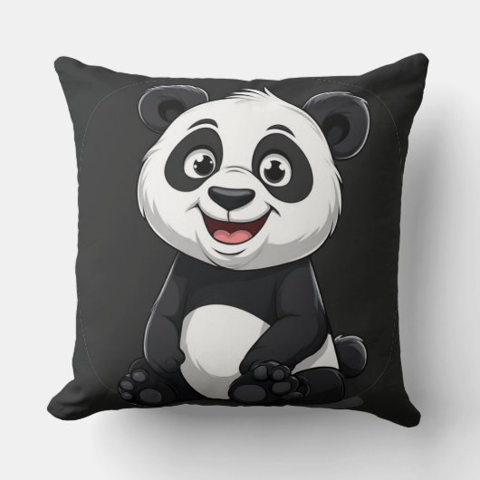Süßer Cartoon-Baby-Panda Kissen (Vorderseite)