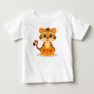 Süßer Cartoon-Baby-Tiger Baby T-shirt