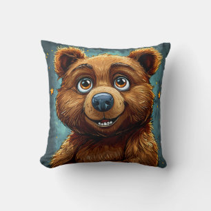 🐻 Süßer Cartoon-Bär mit weichem gemütlichem Charm Kissen