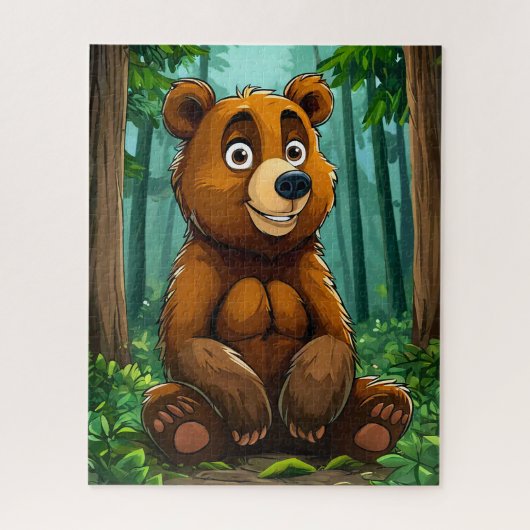 Süßer Cartoon-Bär Puzzle (Vertikal)