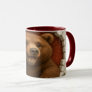 Süßer Cartoon-Bär-Tasse druckbar Anbetungswürdig Tasse
