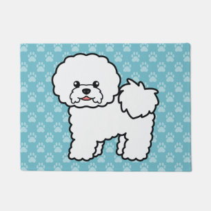Süßer Cartoon Bichon Frise Hund Fußmatte