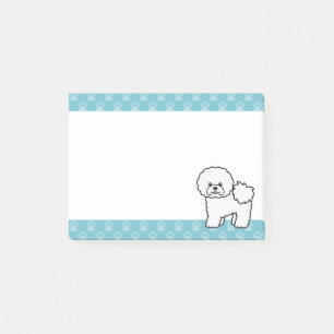 Süßer Cartoon Bichon Frise Hund Post-it Klebezettel