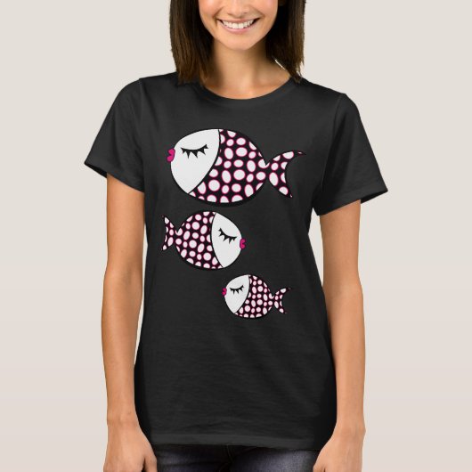 Süßer Cartoon-Fisch T-Shirt (Vorderseite)