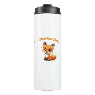 Süßer Cartoon-Fuchs – Anbetungswürdiger Kawaii-Sti Thermosbecher