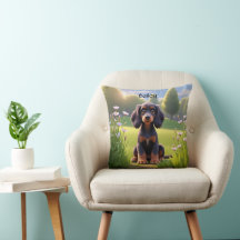 Süßer Cartoon Gordon Setter Welpe