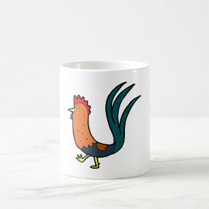 Süßer Cartoon-Hahn Kaffeetasse