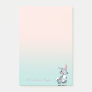 Süßer Cartoon-Hase Post-it Klebezettel