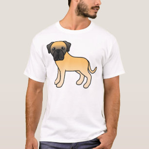 Süßer Cartoon-Hund der englischen Mastiff-Rasse Re T-Shirt