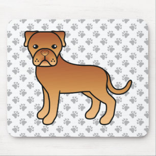 Süßer Cartoon-Hund Dogue De Bordeaux Mousepad