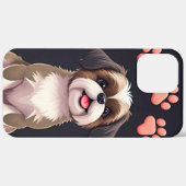 🐾🎨 Süßer Cartoon-Hund mit moderner, verspielter Case-Mate iPhone Hülle (Hinten (horizontal))