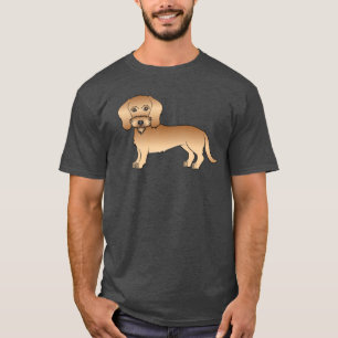 Süßer Cartoon-Hund mit Weizenfell und Drahthaar-Da T-Shirt