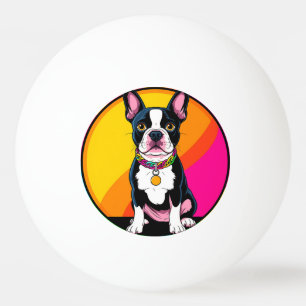 Süßer Cartoon-Hund Tischtennisball