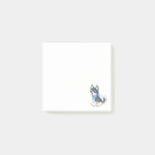 Süßer Cartoon Husky Welpe Post-it Klebezettel (Vorderseite)