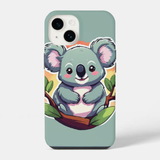 Süßer Cartoon-Koala iPhone 14 Hülle