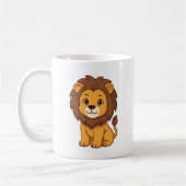 Süßer Cartoon-Löwe Kaffeetasse (Links)