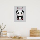 Süßer Cartoon-Panda 🐼✨ Gemütliche Kinderzimmer-De Poster (Küche)