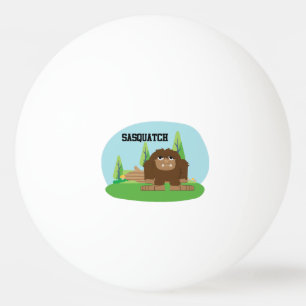 Süßer Cartoon-Sasquatch Tischtennisball