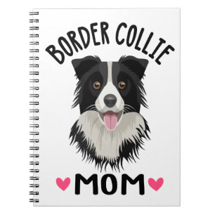 Süßer Cartoon-Welpe Border Collie-Mutter Notizbuch Notizblock