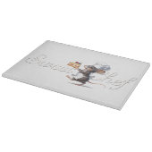 "Süßer Chef" Maus-Logo-Illustration Schneidebrett (Ecke)