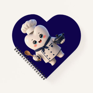 Süßer Chef Zahn Charakter Herz Zahnarzt Geschenk N Notizblock