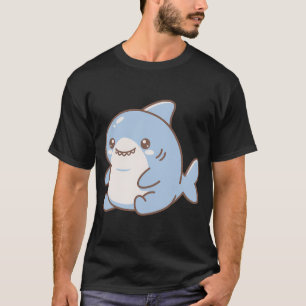 Süßer Chibi-Babyhai Kawaii Meereskreatur T-Shirt