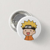 Süßer Chibi-Ninja-Button-Pin - Kawaii-Anime-Stil 1 Button (Vorne & Hinten)