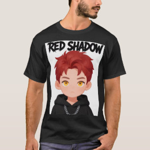 Süßer Chibi-Rot-Haar-Junge-Streetwear-Anime-Grafik T-Shirt