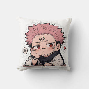 Süßer Chibi-Schmollender-König-Aufkleber - Kawaii Kissen