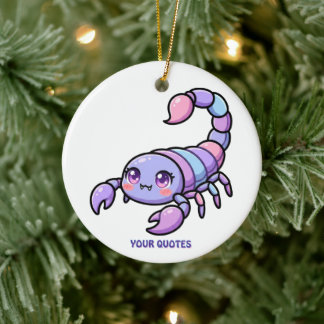 Süßer Chibi-Skorpion-Tierkreis Keramik Ornament