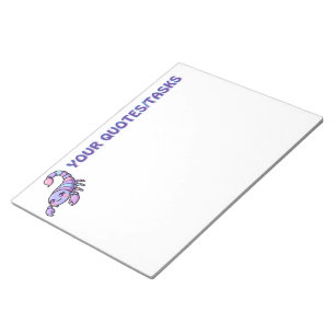 Süßer Chibi-Skorpion-Tierkreis Notizblock