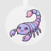 Süßer Chibi-Skorpion-Tierkreis Ornament (Rückseite)