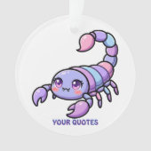 Süßer Chibi-Skorpion-Tierkreis Ornament (Vorderseite)