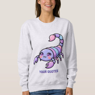Süßer Chibi-Skorpion-Tierkreis Sweatshirt
