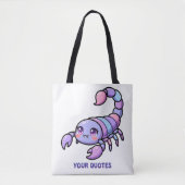 Süßer Chibi-Skorpion-Tierkreis Tasche (Vorderseite)