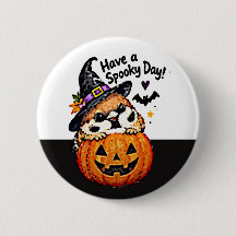 Süßer Chibi-Spatz-Vogel-Halloween-Kürbis