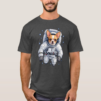 Süßer Chihuahua-Astronaut Weltraum Herren T-Shirt