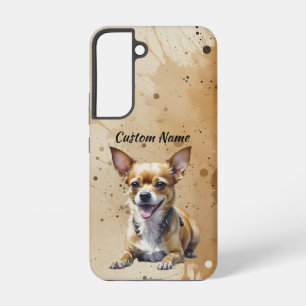 Süßer Chihuahua-Hund Haustier Benutzerdefinierter  Samsung Galaxy Hülle
