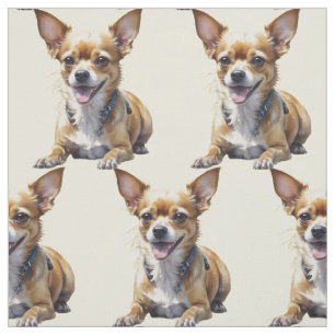 Süßer Chihuahua Hund Haustier Hunde Liebhaber Kuns Stoff