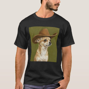 Süßer Chihuahua mit Cowboyhut T-Shirt