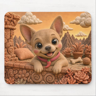 Süßer Chihuahua-Welpe, Babyhund Mousepad